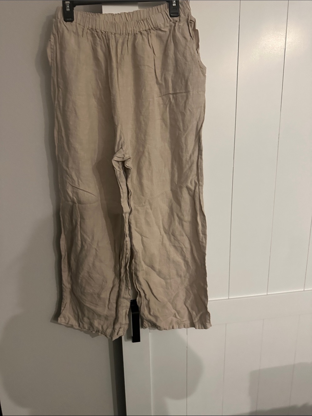 bryn Walker Beige Straight Leg Pants